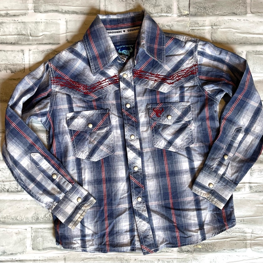 Cowboy hardware pearl snap shirt